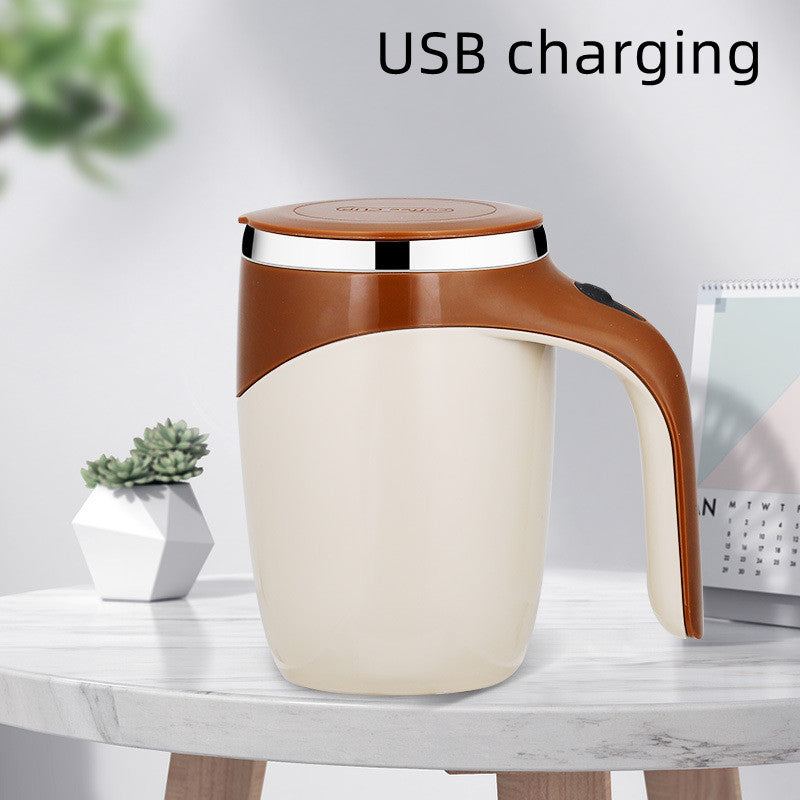 Automatic Self-Stirring Coffee Mug (USB Rechargeable) – No Spoon Needed