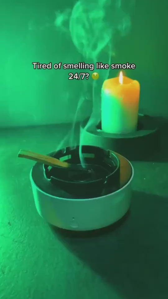 Smokeless Car Ashtray with Smoke Filter | Portable Odor Remover